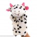 SweetGifts Milk Cow Hand Puppets Plush Animal Toys for Imaginative Pretend Play Stocking Storytelling Whiteblackcow B07MDX7QNR